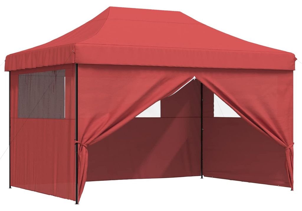 Party-Zelt Bordeauxrot 279 x 410 x 315 cm Oxford-Stoff