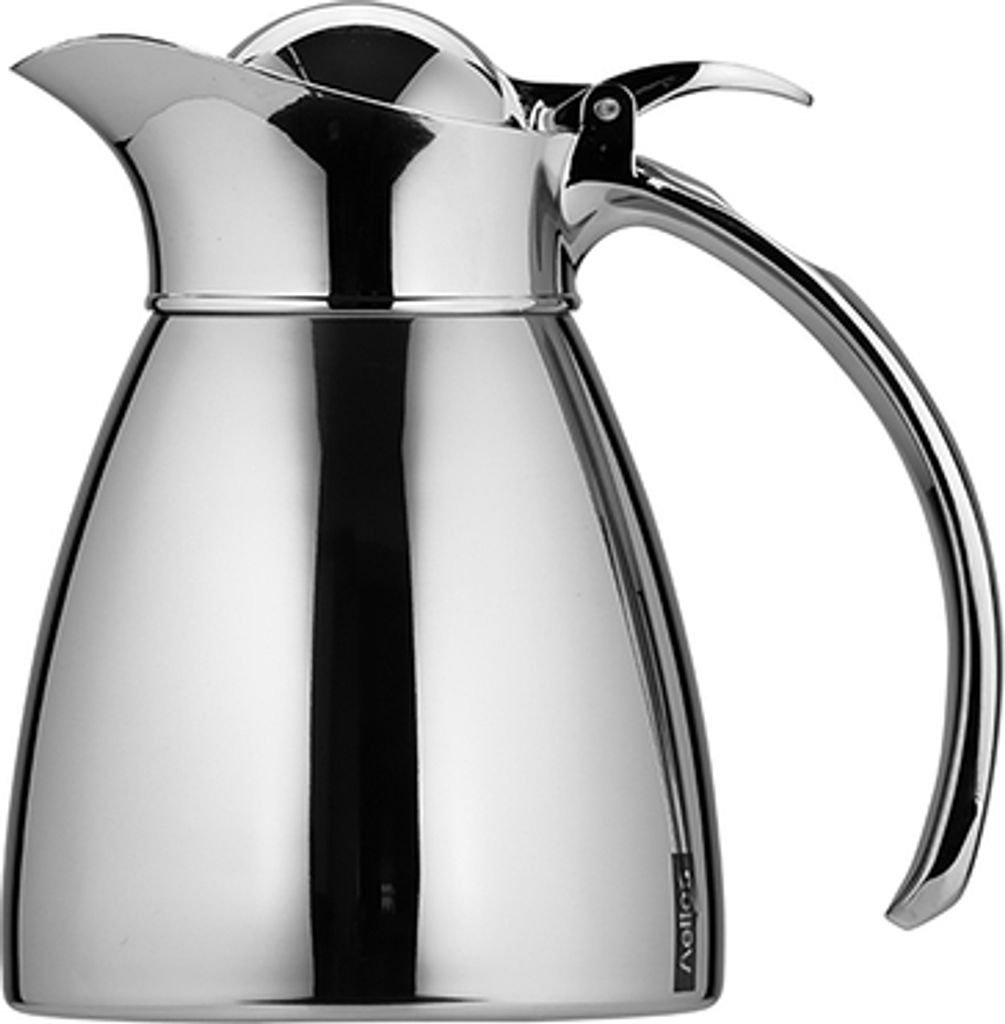 Helios Edelstahl-Isolierkanne Brilliant 0,3 l, Klappdeckel, spülmaschinenfest