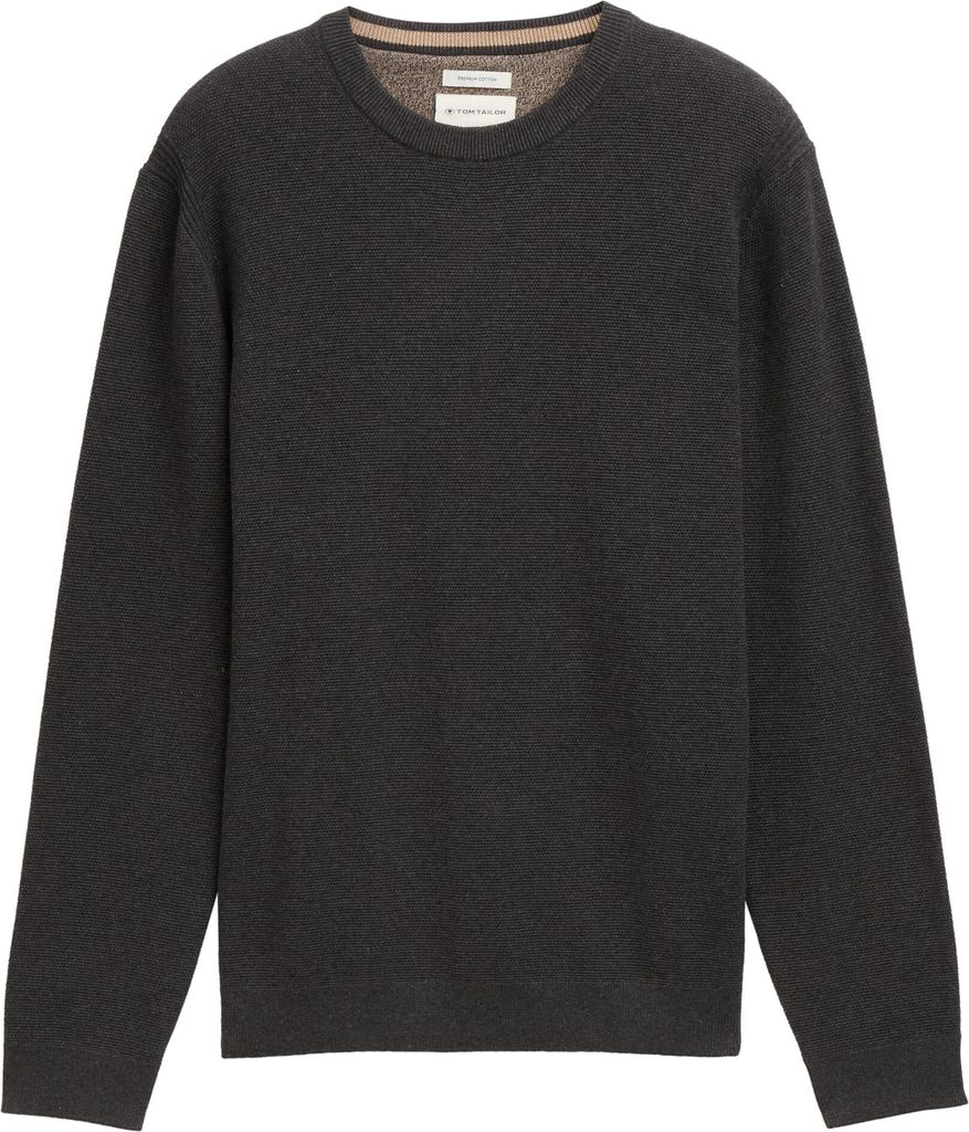 TOM TAILOR STRUCTURED CREWNECK KNIT Herren Pullover