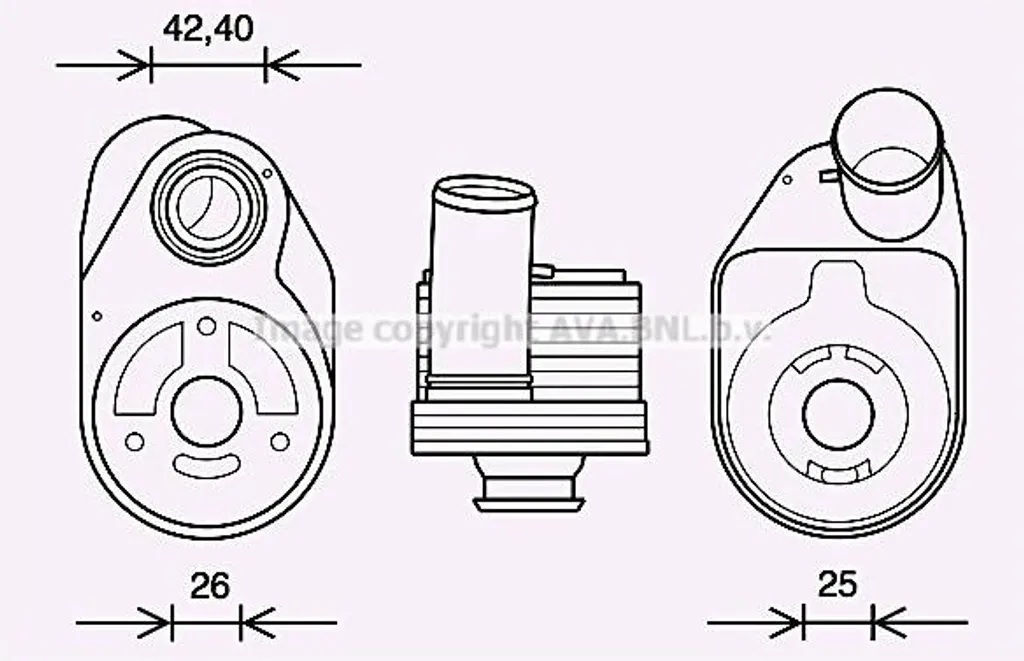 Refroidisseur d'huile moteur AVA IV3136 pour Daily OE 504375360 fiable