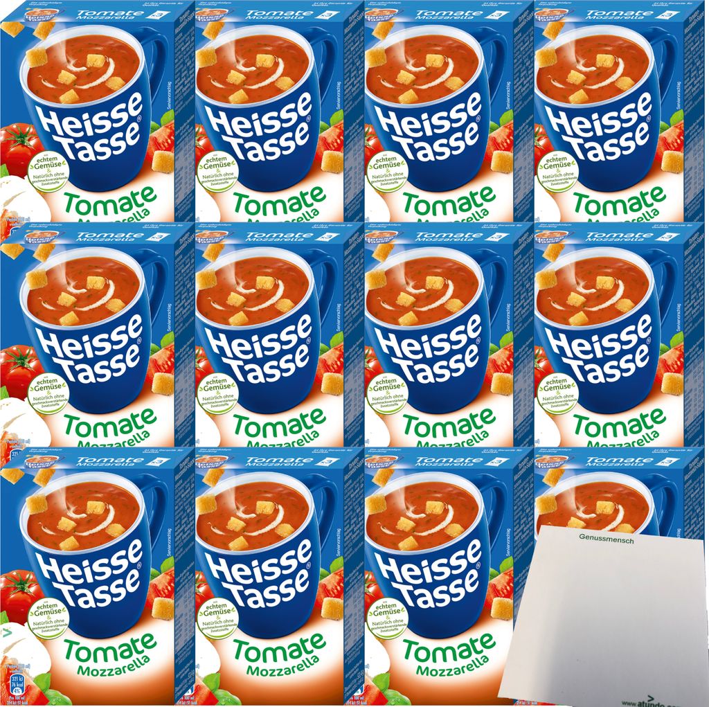 Heisse Tasse Tomate-Mozzarellasuppe 12er Pack (36 Beutel a Produktbild 