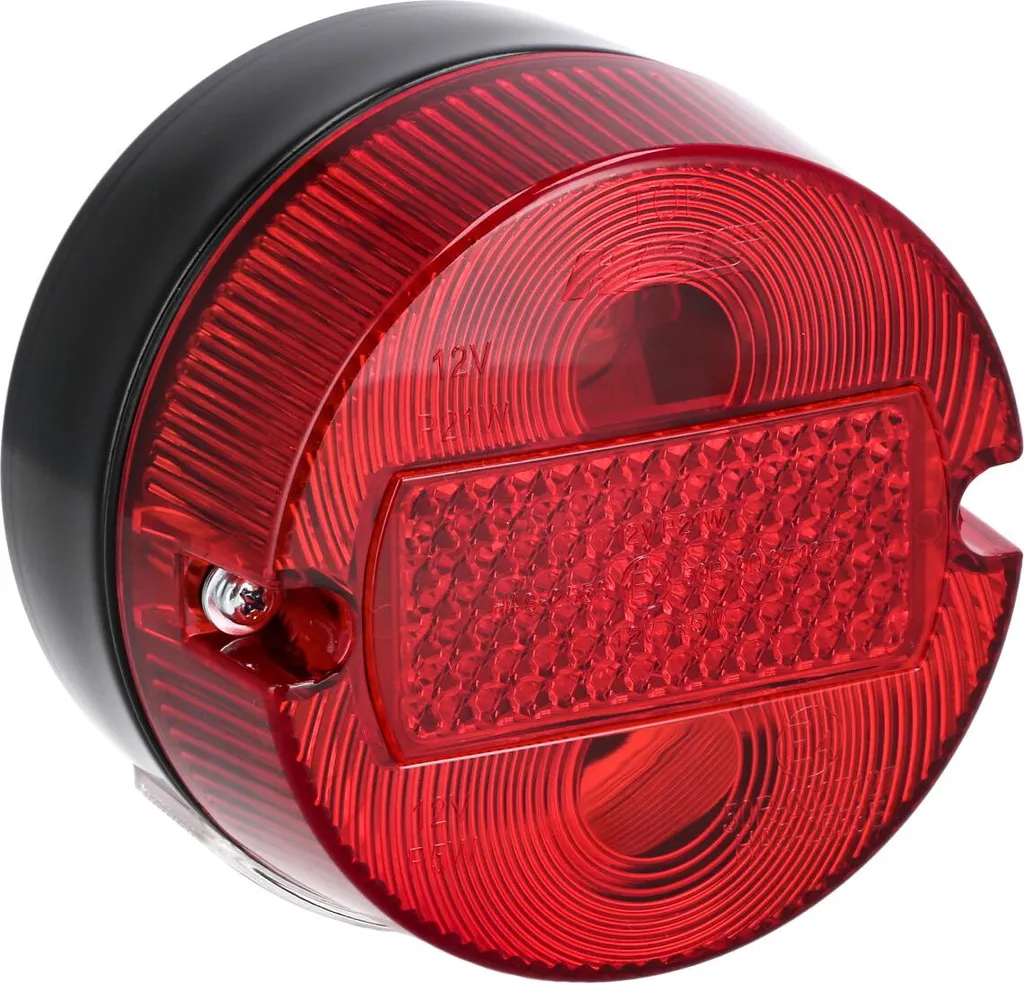 Feu arrière Ø100mm rouge avec éclairage de plaque pour Simson S50 S51