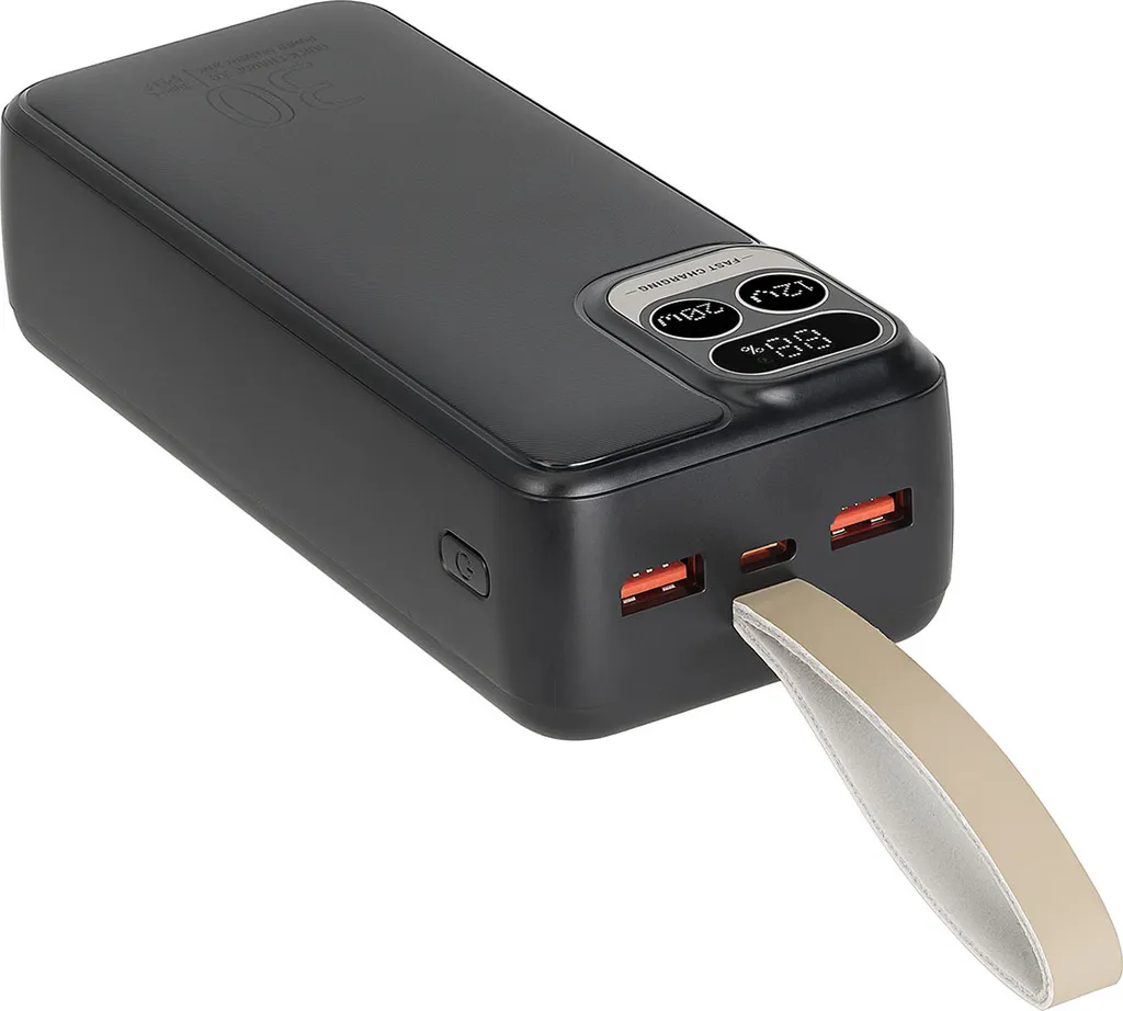 Batterie de Secours 30000mAh PD 20W avec Écran LCD et Multi-Ports - 12