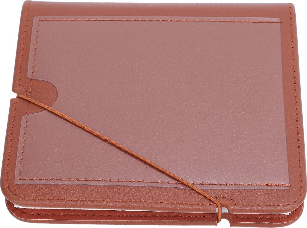 28 Taschen, Fotoalbum, Buch für quadratische W210 W300 W400, PVC-Leder, tragbare Sofortbildkamera mit Trageriemen, Braun