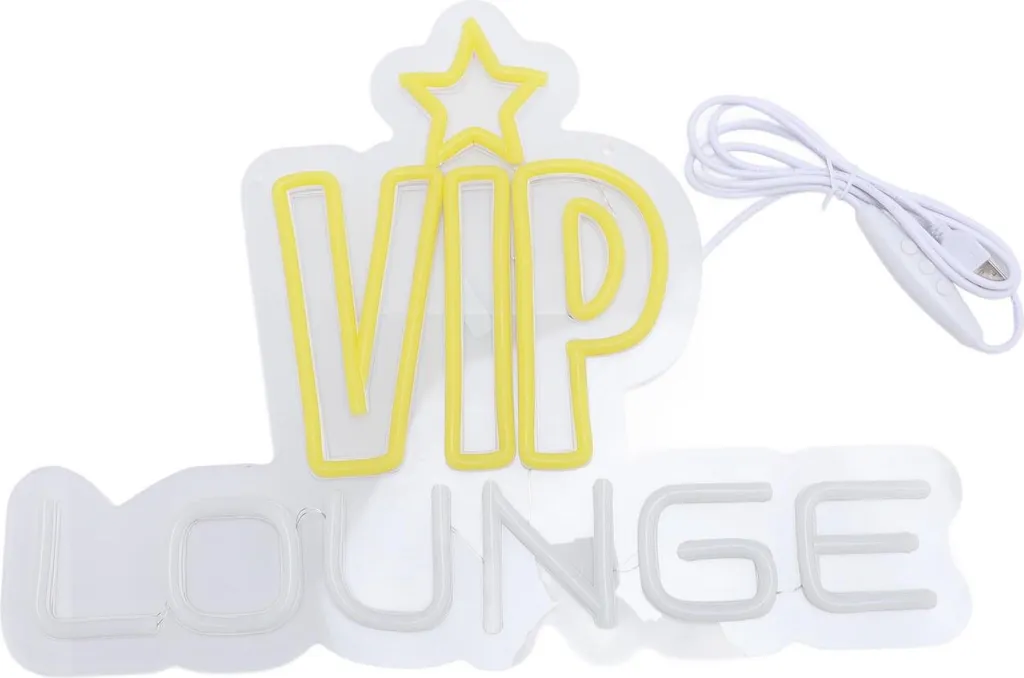 Décoration murale néon LED VIP Lounge - Éclairage d'ambiance 5V design