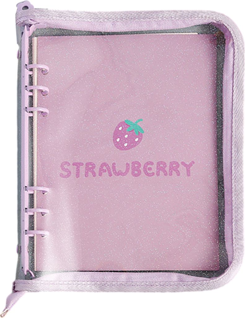 A6 Notizbuch mit 6 Löchern und Reißverschluss, Planer, Ordner, Foto-Organizer Foto