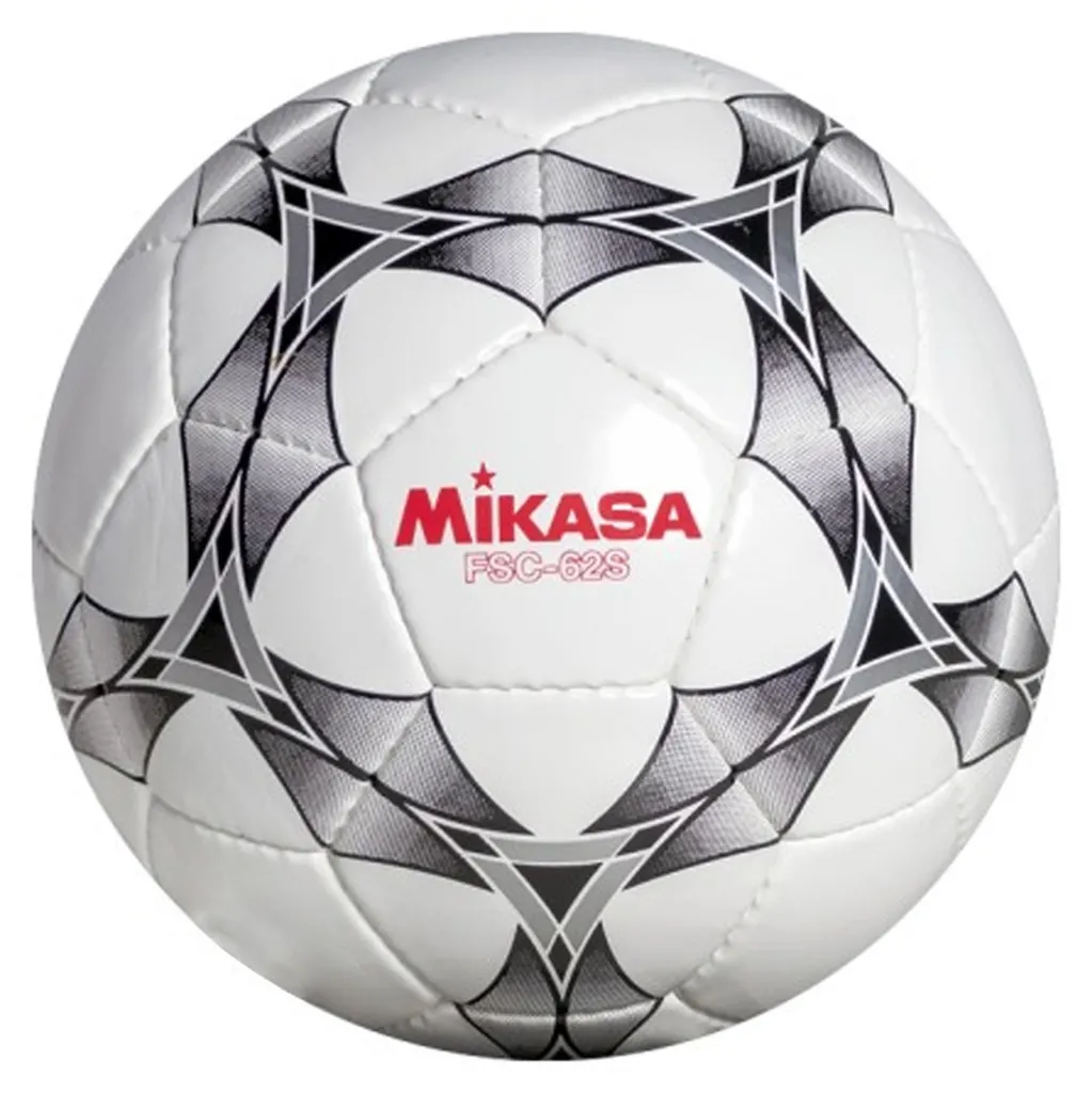 Ballon Futsal Mikasa 62 S Multicolore en Cuir Synthétique et Cousu Main