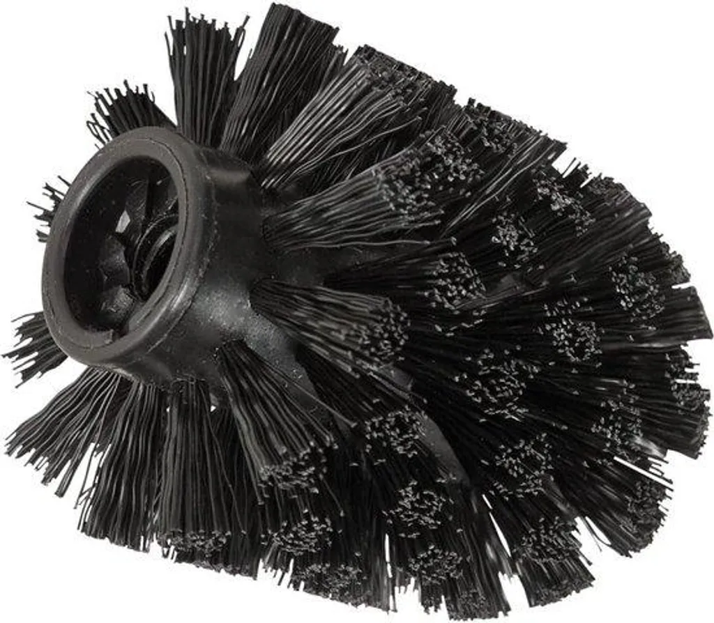Brosse de toilettes noire 85 cm anti-rouille avec support pour WC propre