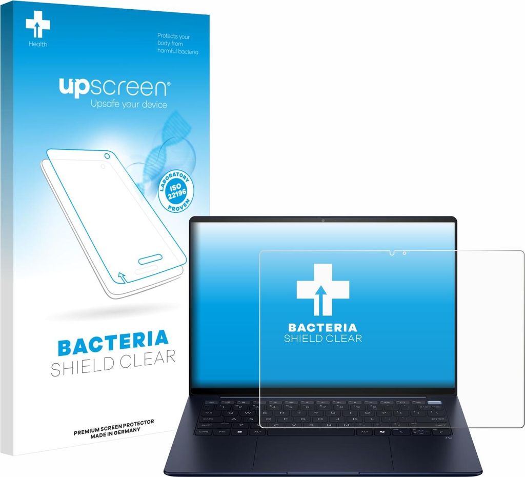 upscreen Schutzfolie für HP EliteBook Ultra 14 G1i Displayschutz Displayschutzfolie Folie Klar antibakteriell