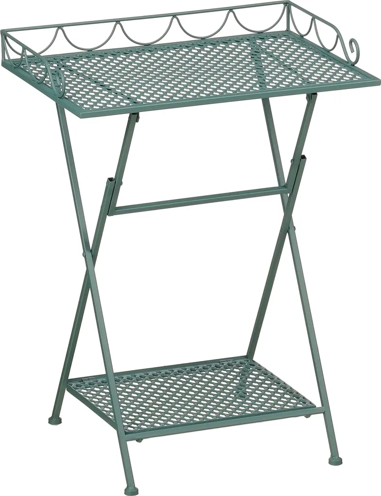Gagnez de la Place sur votre Balcon avec cette Table en Fer Durable