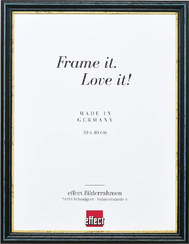 Profilo 21 Cornice Blu 20x20 cm - Vetro Liscio e Design Italiano