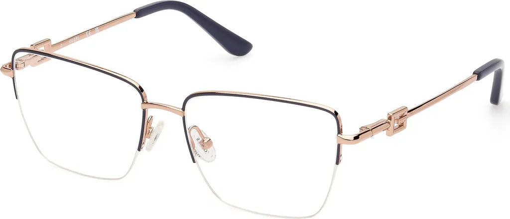 Lunettes Guess GU2976 gris brillant en acétate léger taille 53mm