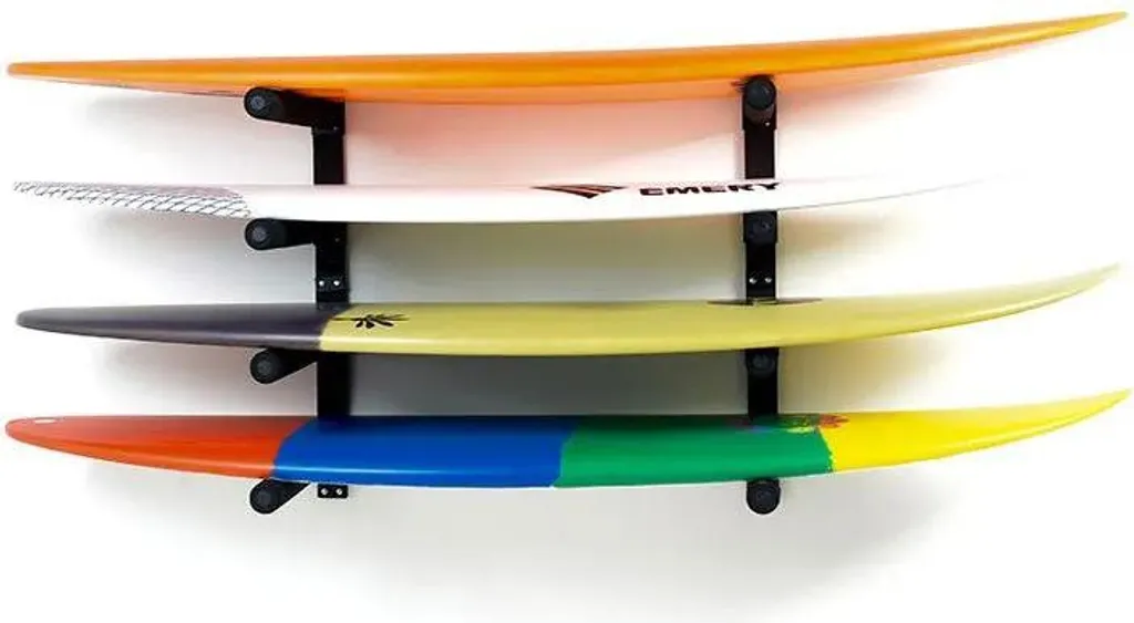 Rack mural pour surf Surf System Noir - Support de rangement universel