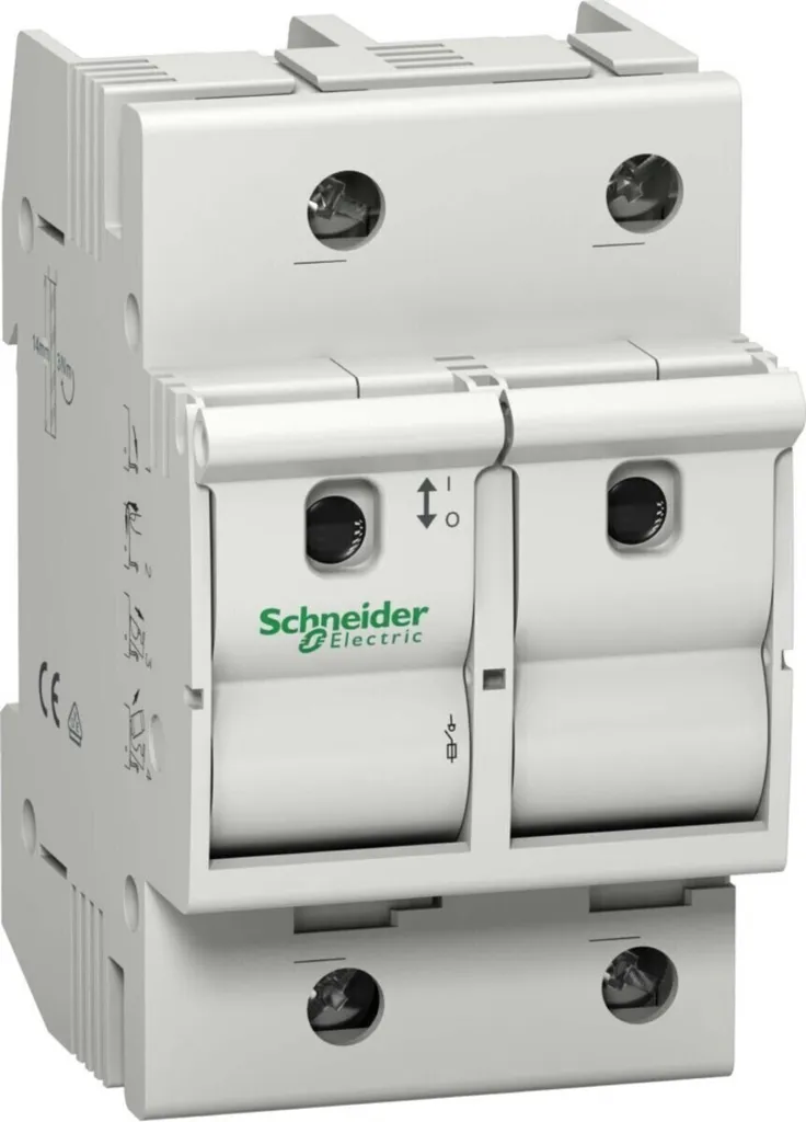 Interrupteur sectionneur triphasé 63A porte-fusible pour rail DIN