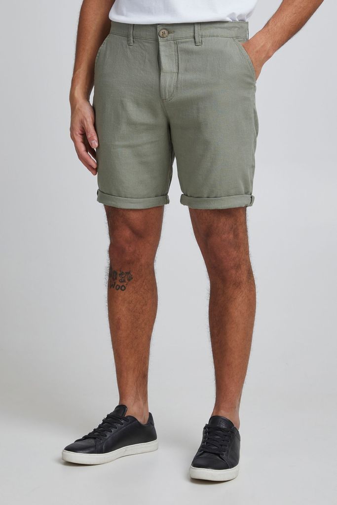 11 Project PROeysted Herren Leinenshorts kurze Leinenhose Bermuda