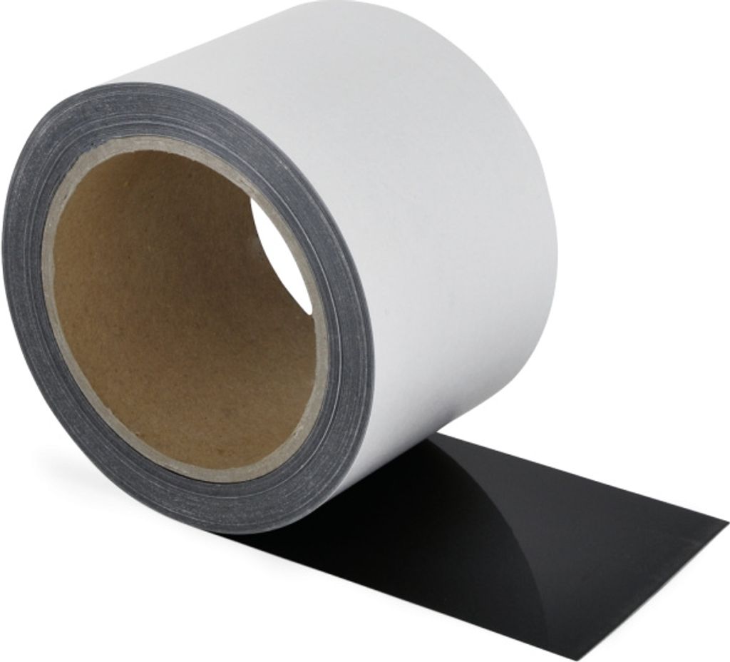 Schmutzresistentes Bodenmarkierungsband WT-5229, Polyester, Schwarz,75 mm x 15 m