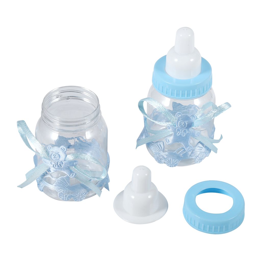 Süßigkeiten Schokolade Flaschen Box für Baby-Dusche Party Geschenke Geschenke Dekorationen (12pcs blau)