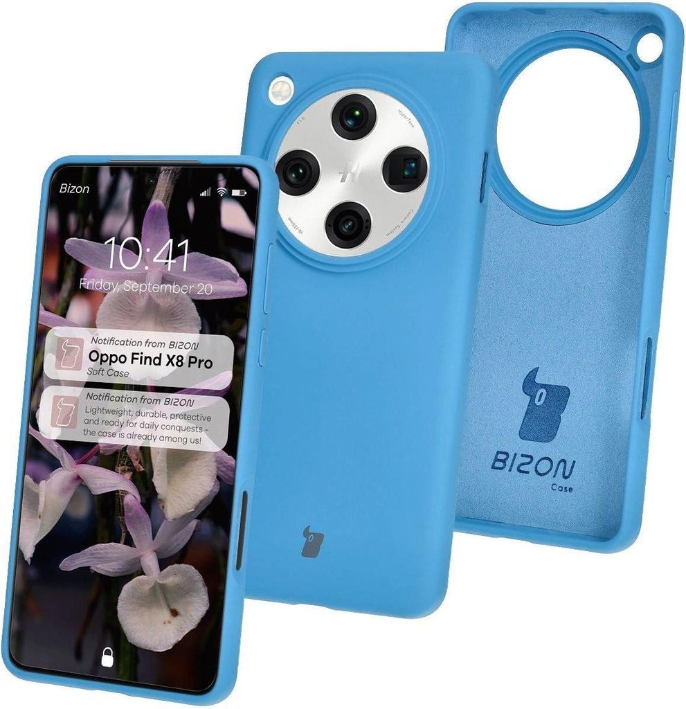 Bizon Soft Case für Oppo Find X8 Pro blau