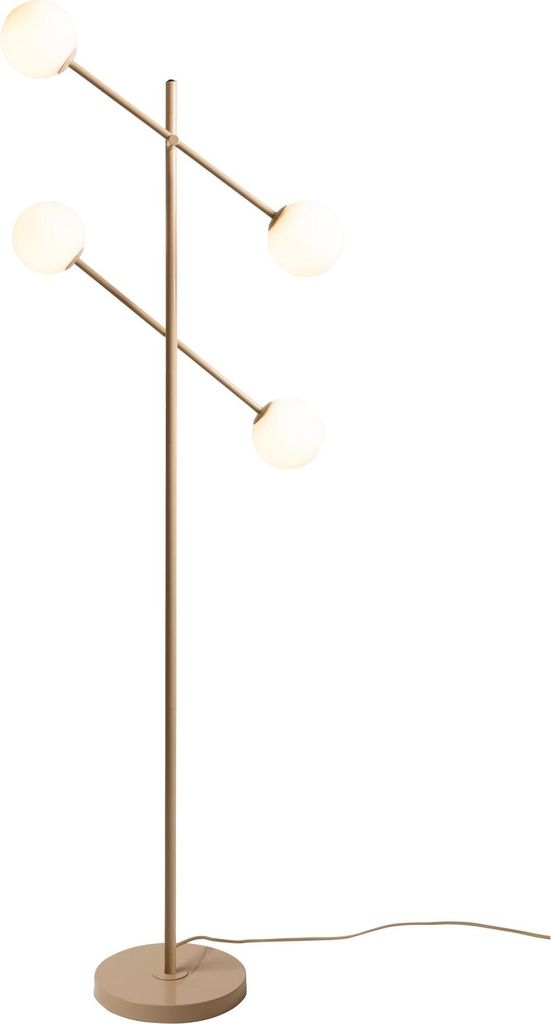 it's about RoMi - Stehleuchte Copenhagen - Beige - 48x26x170cm für Wohnzimmer, Schlafzimmer