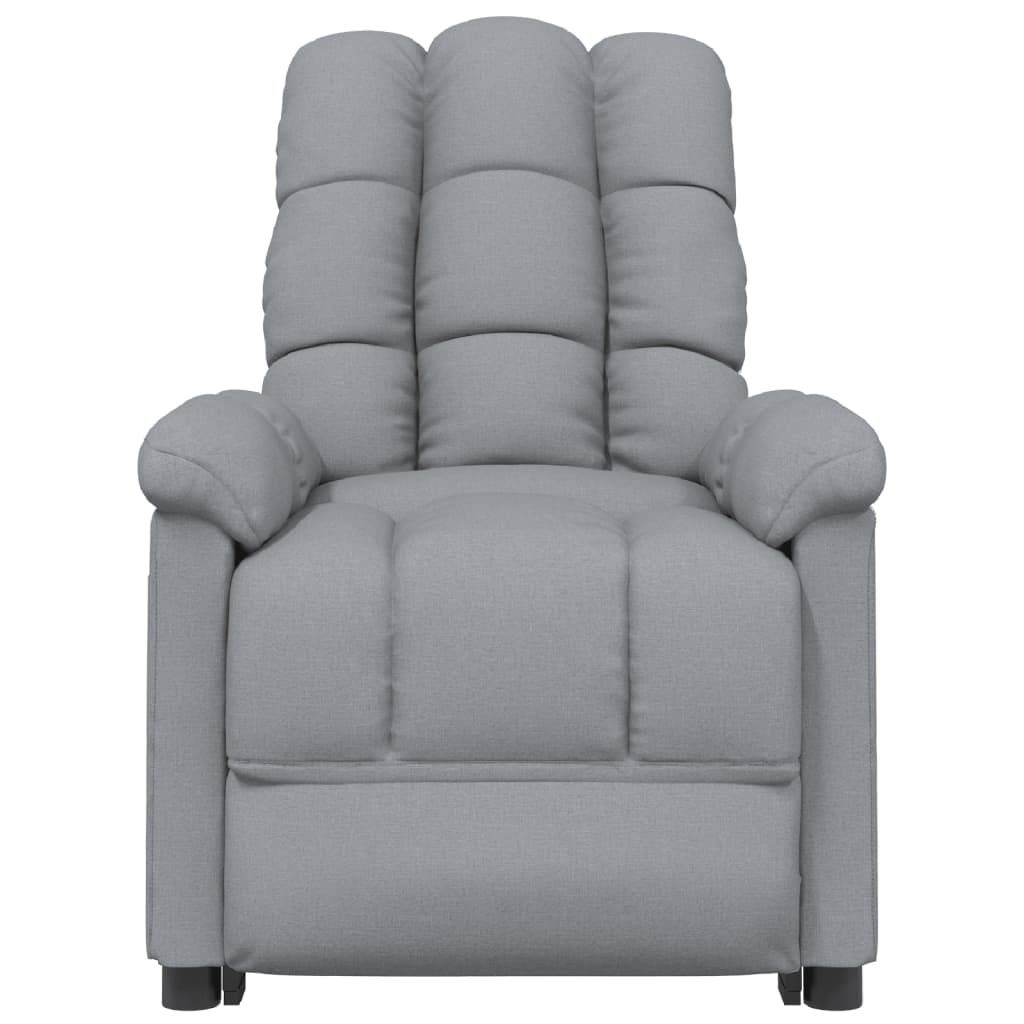 "Winterschlussverkauf "Einzelsessel moderne - CLORIS - Relaxsessel - Polstersessel Hellgrau Stoff - 74 x (99-144) x (84-102) cm - DEMöbel7799426