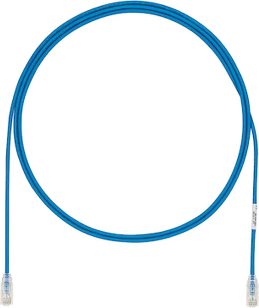 Câble réseau bleu Cat6a UTP de 2m Panduit UTP28X2M à diamètre réduit 28AWG