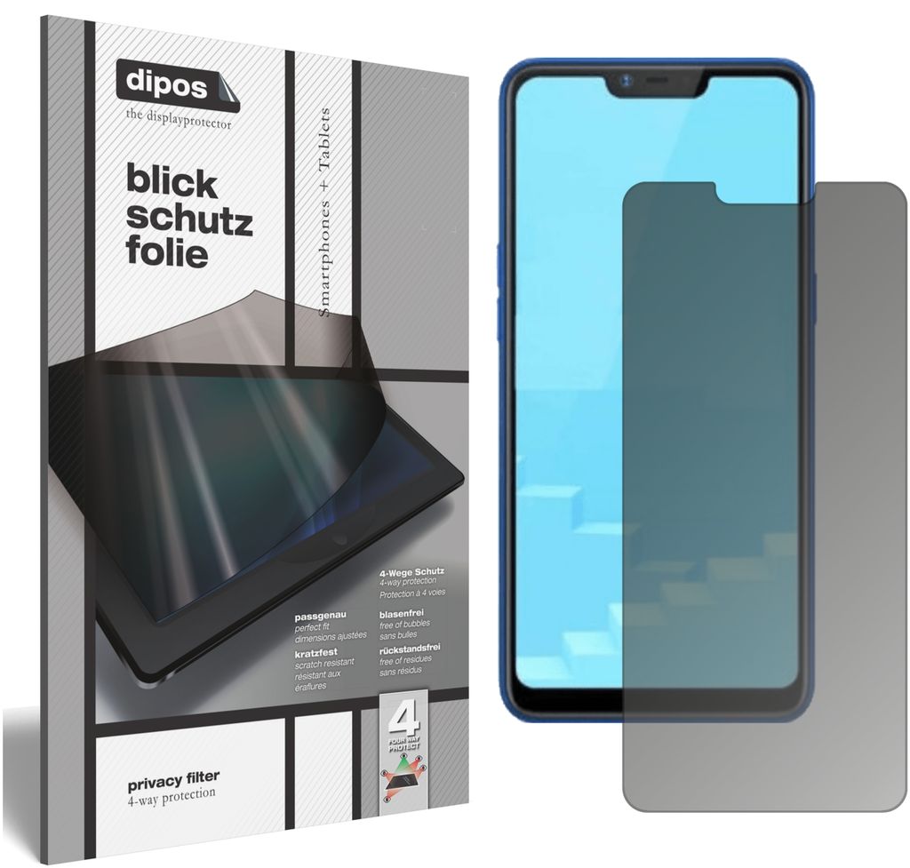 Blickschutzfolie für Oppo Realme C1 (2019) matt Schutzfolie Folie Display Schutz dipos