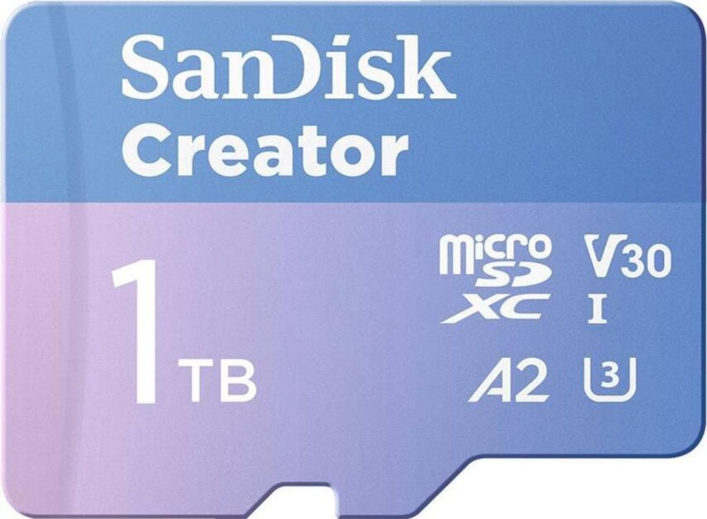 SanDisk Creator, 1 TB, MicroSDXC, Klasa 10, UHS-I, 190 Zdjęcie produktu 