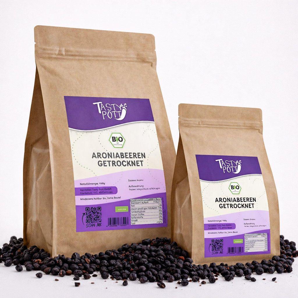 Tasty Pott  Aronia Beeren getrocknet - im Beutel Produktbild 