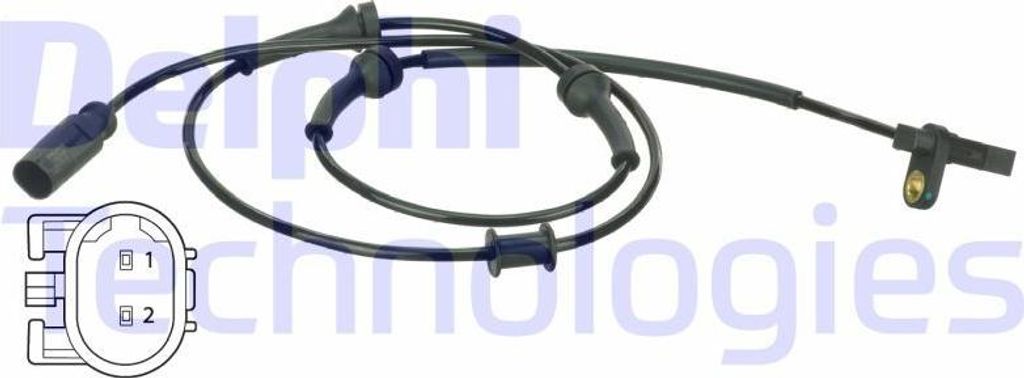 DELPHI SS20539 Raddrehzahlsensor OE 51797173 kompatibel mit KA, 500C, 500