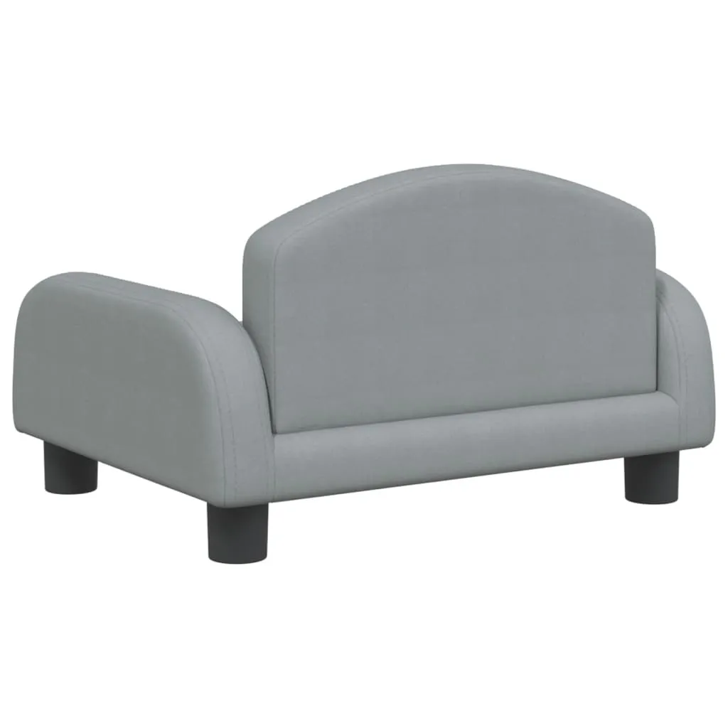Divanetto per Cani vidaXL Grigio Chiaro: Arredo Pet in Tessuto 50x40x30 cm - 5