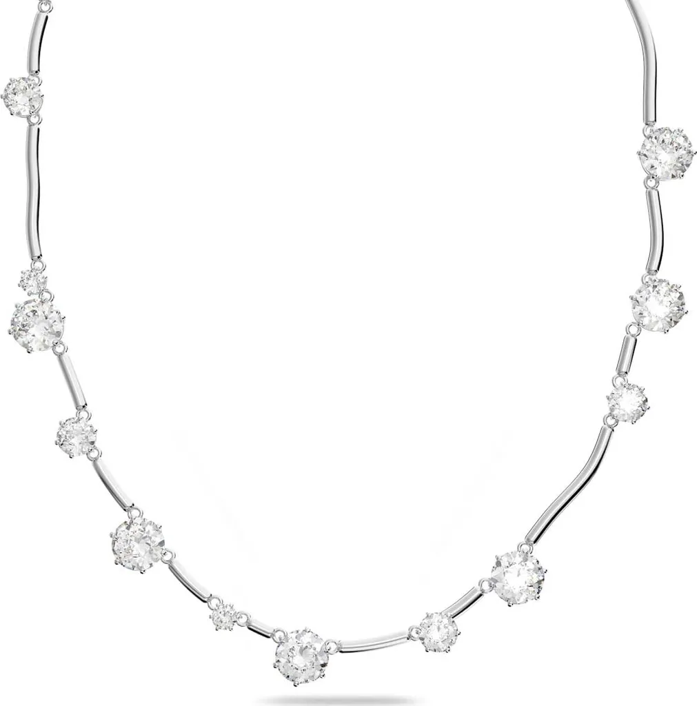 Collier Ras-de-cou Swarovski Constella en Argenté avec Cristaux Fins