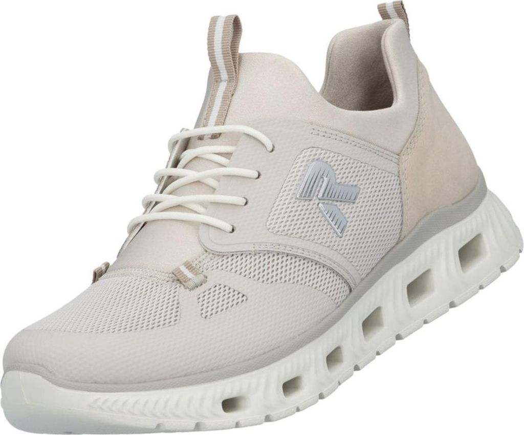 Rieker Damen Slipper Sneaker vegan MemoSoft Gummizug M6078-60 Beige, Schuhgröße:36 EU