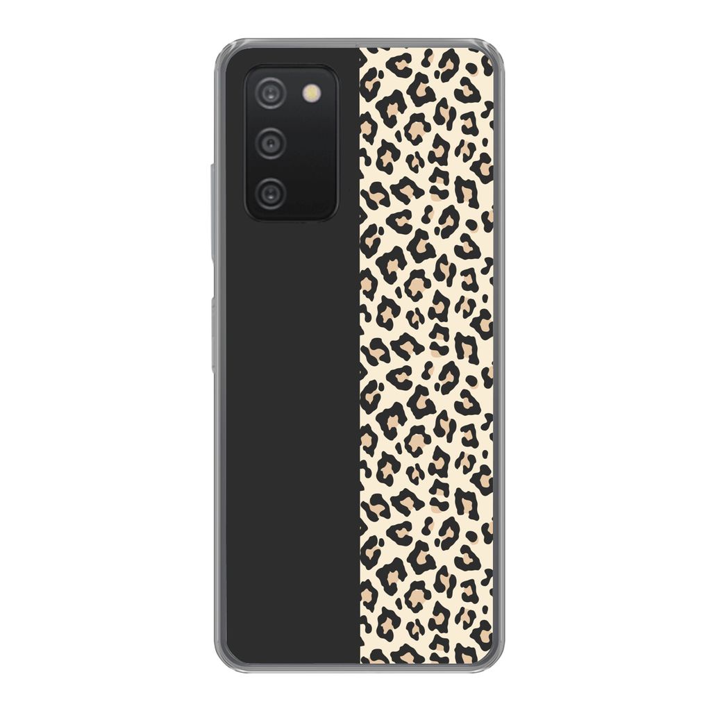 MuchoWow Handyhülle Schutzhülle Hülle für Samsung galaxy a73 Tiere - Muster - Panther Silikon Softcase Handy Hülle - Handyhülle