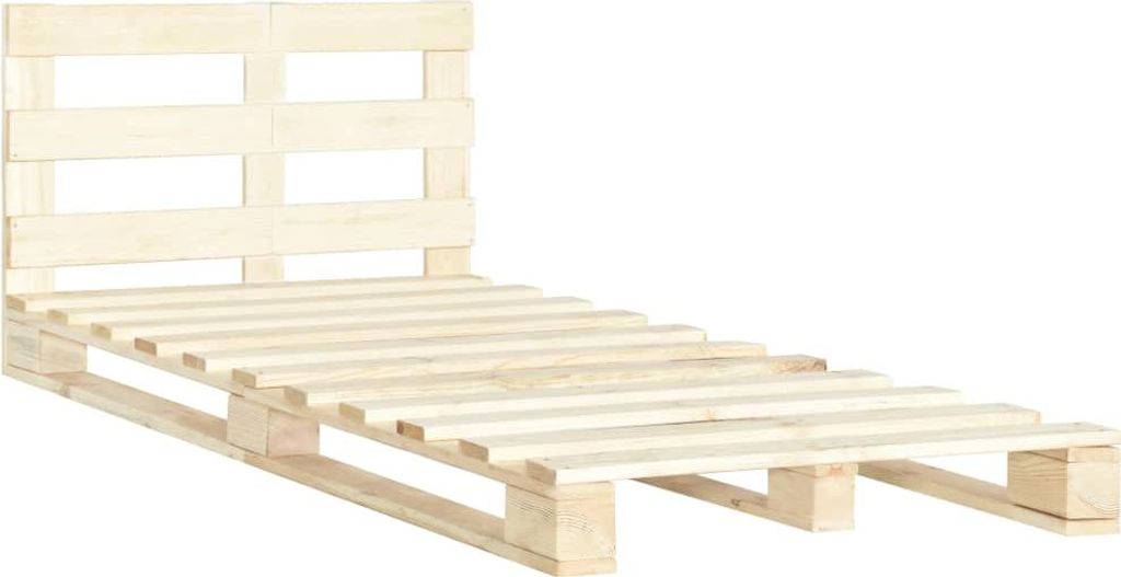 vidaXL Palettenbett Massivholz Kiefer 120×200 cm