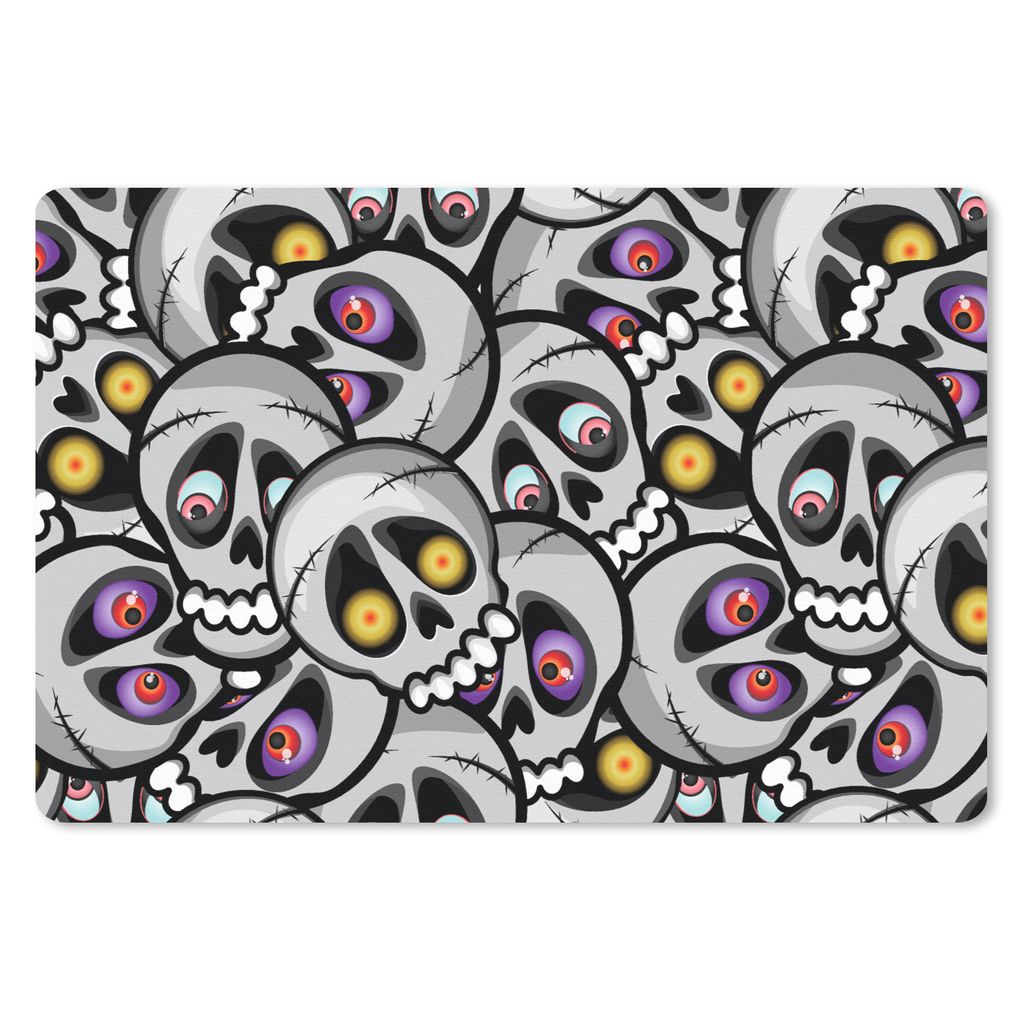 MuchoWow Mauspad Mousepad Schädel - Muster - Augen 27x18 cm - Mousepads - Maus Mat - Pad - Mausunterlage - Büroartikel - Desk Matten