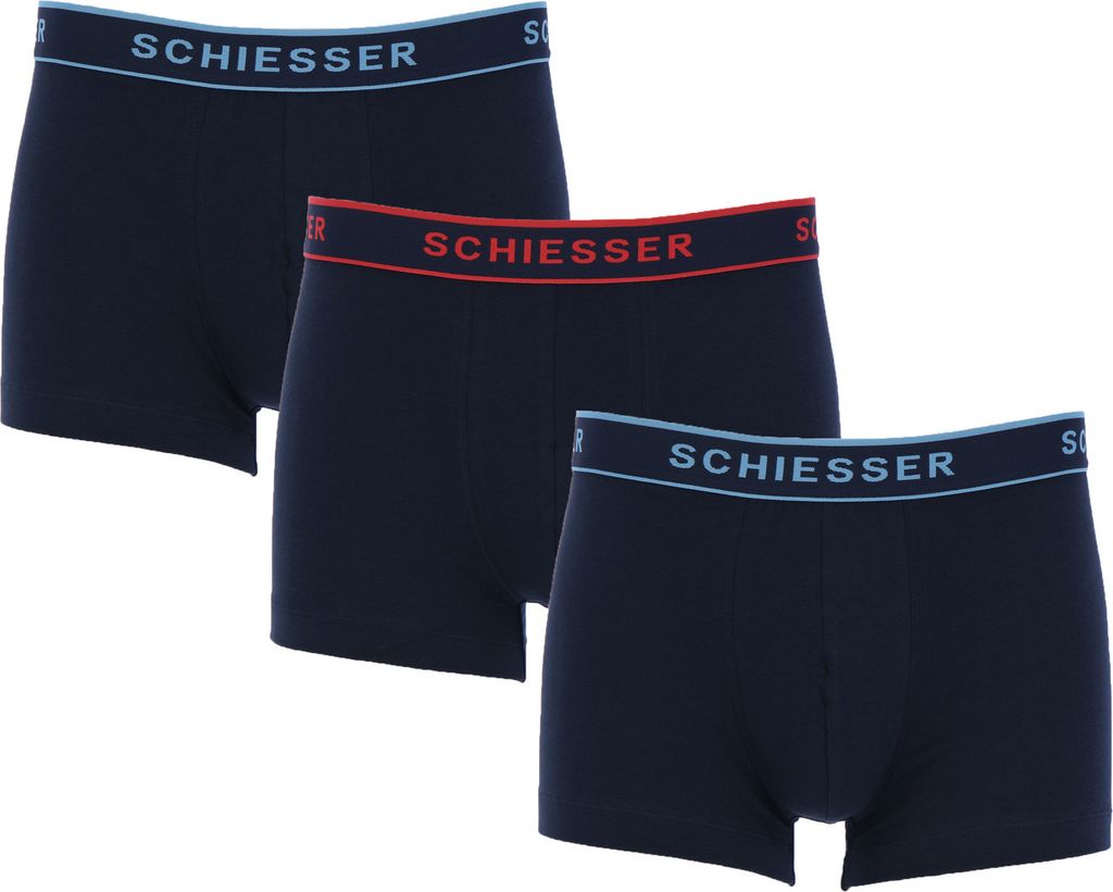 SCHIESSER 3 PACK SHORTS LOGO Herren Shorts