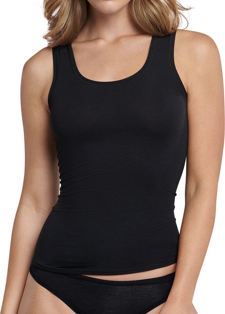 Schiesser Damen Tank Top Gr. S schwarz