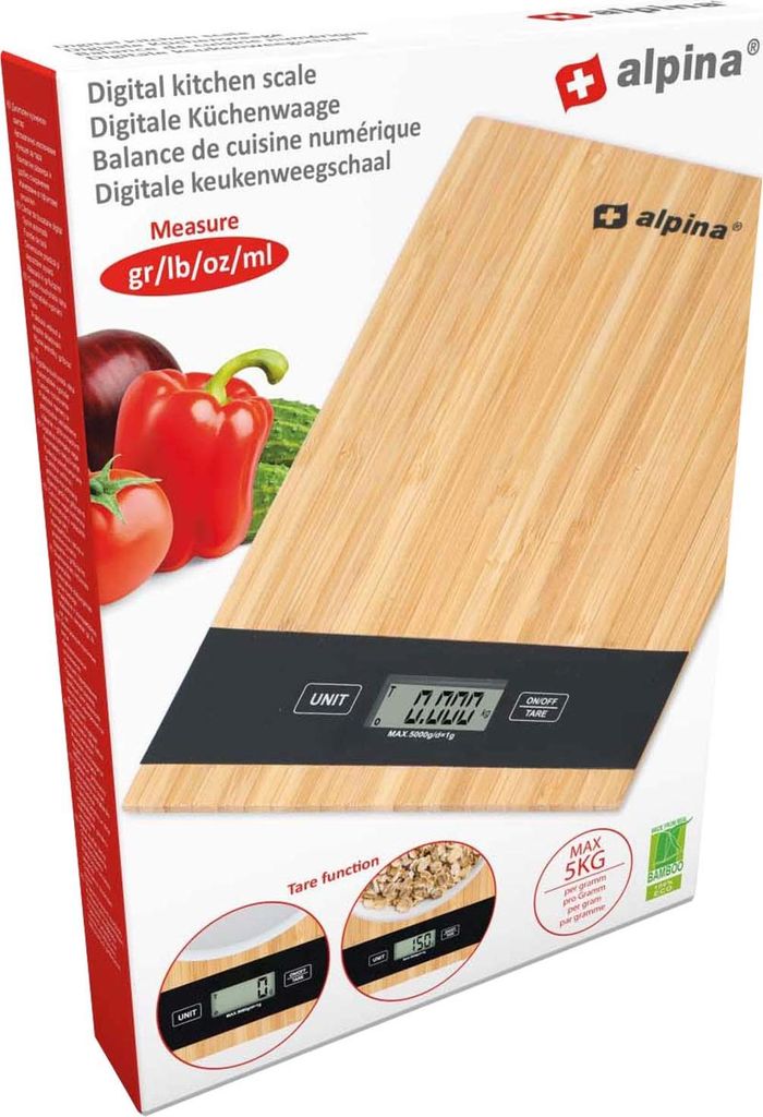 alpina Digitálna kuchynská váha - Automatické vypnutie - Obrázok produktu 