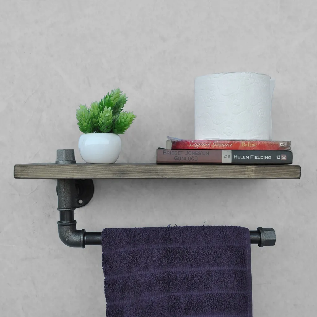 Étagère Murale Bois pour Habiller un Mur Vide et Gagner de la Place Noir