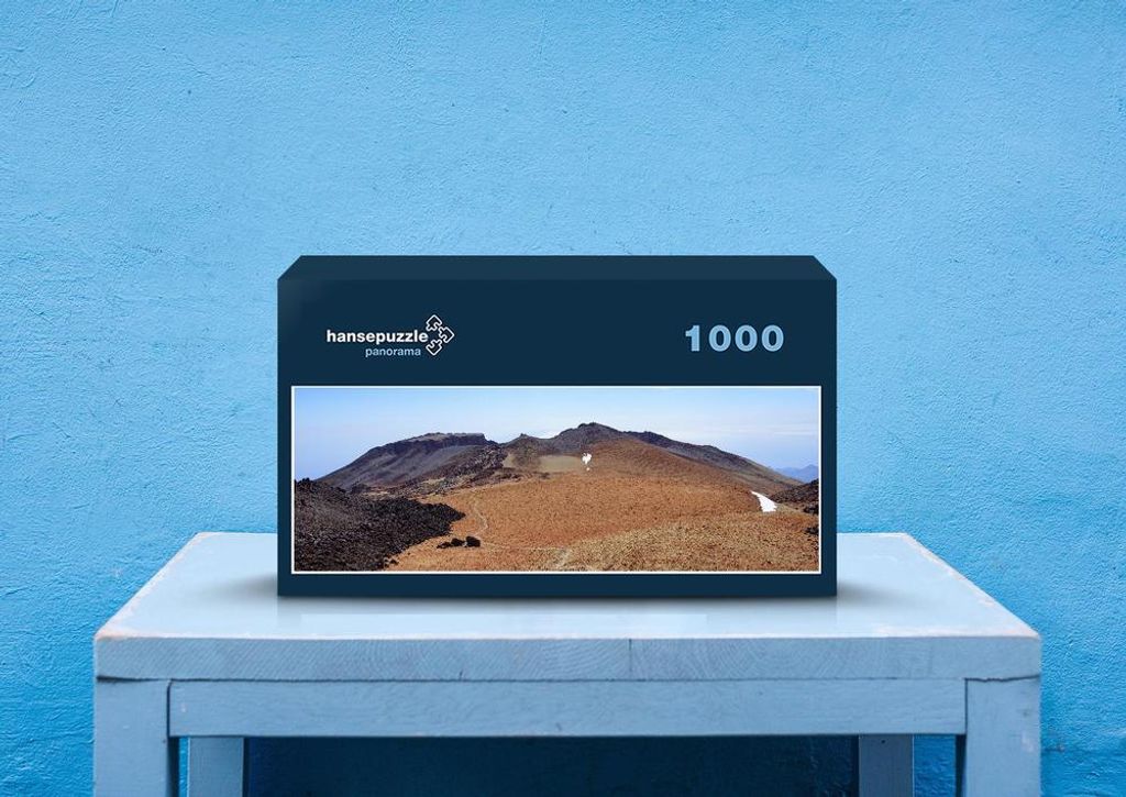 hansepuzzle 44892 - Berge Puzzle, 1050 Teile, Natur, 60,0 x 46,0cm mit hochwertiger Aufbewahrung, Kartonbox und wiederverschließbarem Beutel