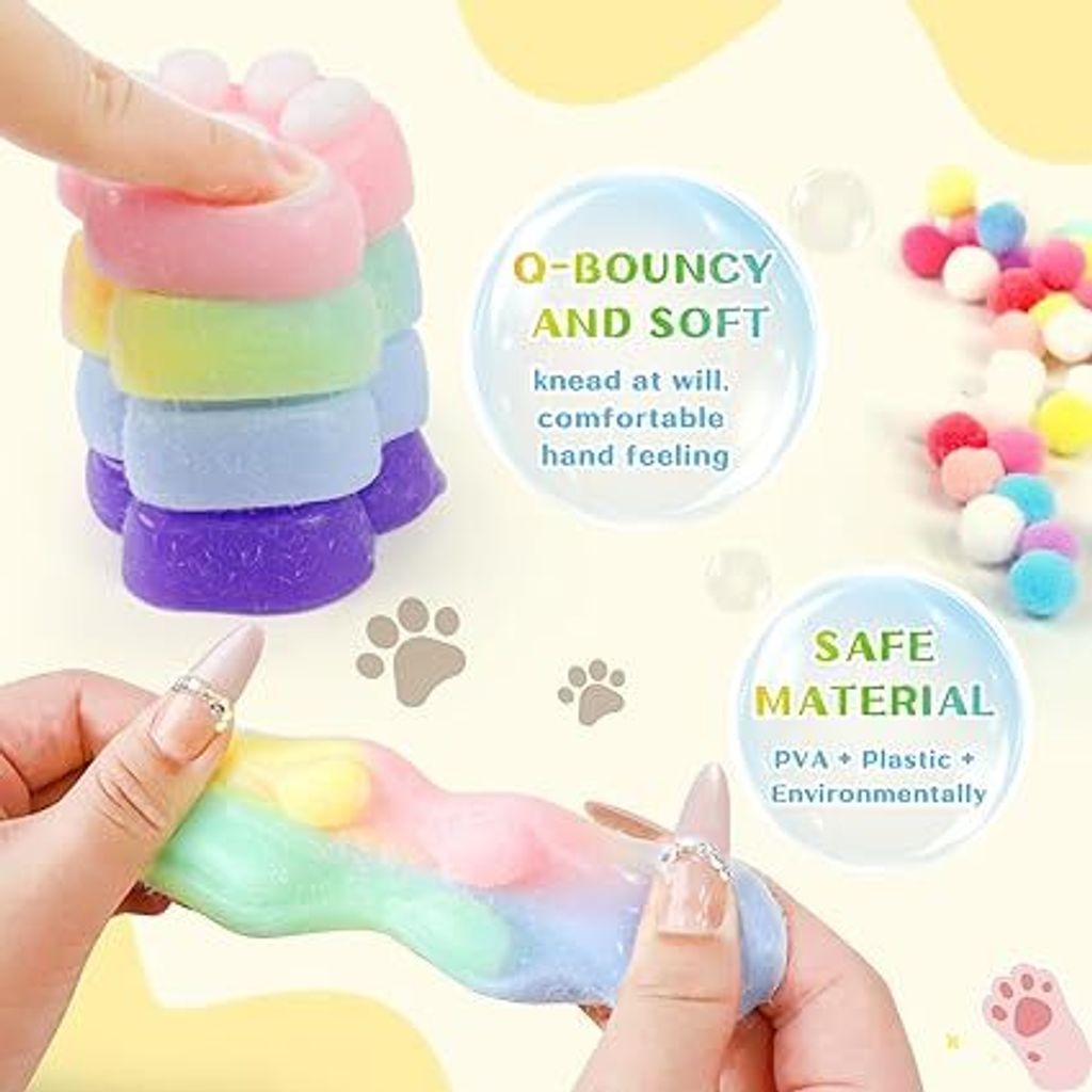 Giocattolo Antistress Squishy Gatto Taba In TPR | Morbido E Compressibile, Simpatico Design Per Alleviare Ansia, Regalo Per Bambini E Adulti