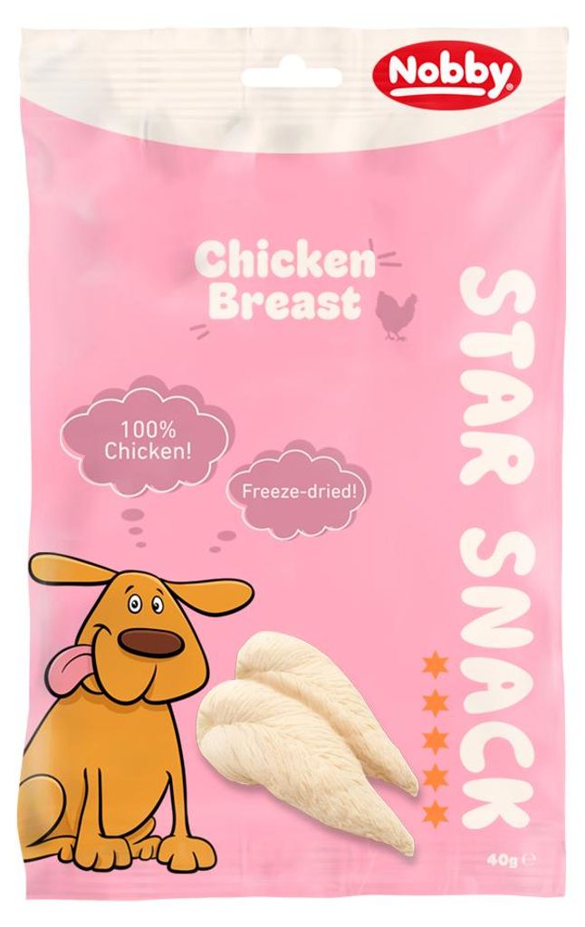 Nobby Starsnack Cicken Breast gefriergetrocknet 40 g Produktbild 