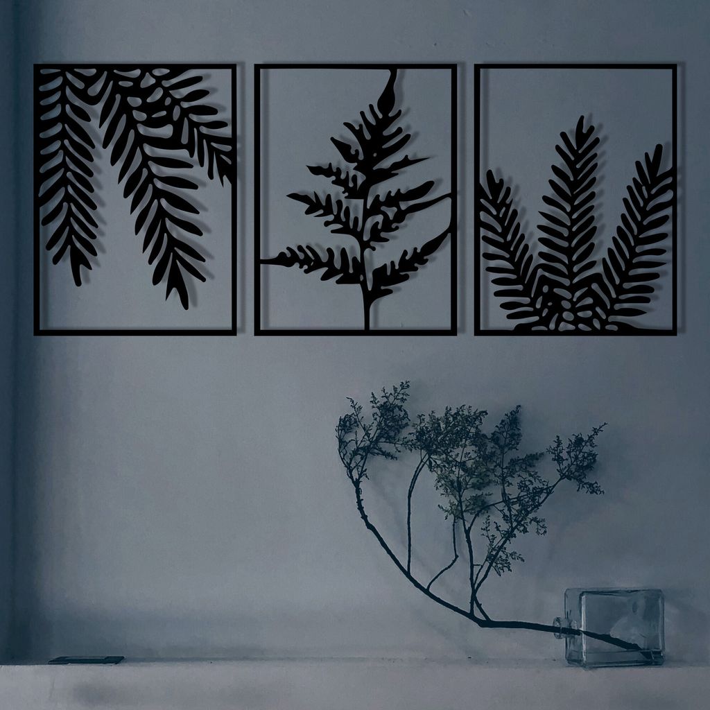 Wallity, Yakomoz- ENZ1277, Schwarz, Sonstige Wohndekorationen, 118 x 50 cm, 100% Metall (Dicke: 1