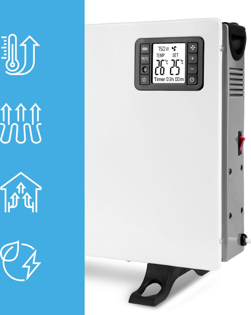 MalTec elektrický topný konvektor CH2000DW 2000W časový Obrázek produktu 3