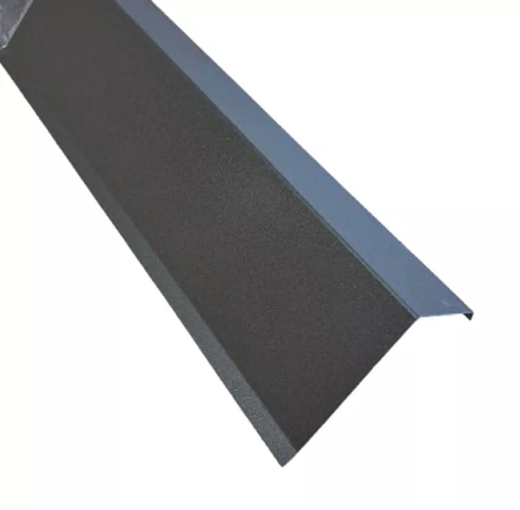 1 m Ortgangblech Roofart braun RAL 8014