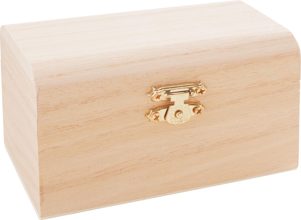 VBS Holztruhe 12x8x6,5 cm Aufbewahrungsbox Schatzkiste aus Produktbild 