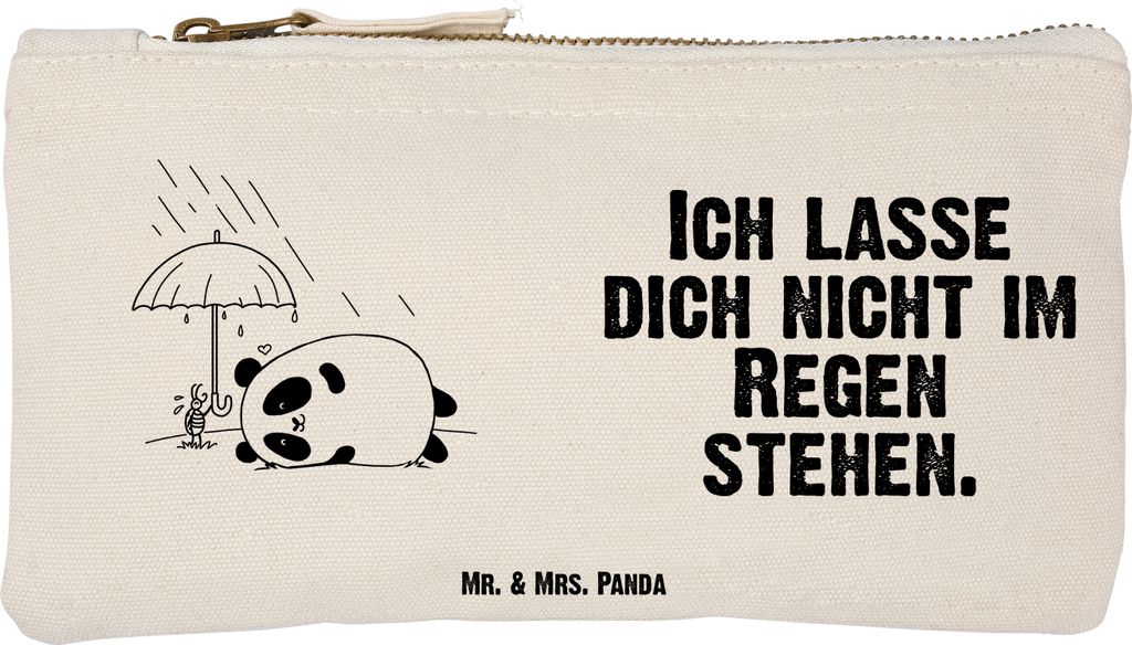 Mr. & Mrs. Panda beauty case Panda Freundschaft Größe S Klein - Weiß - Geschenk, Kulturbeutel, Etui, Mäppchen, Kosmetiktasche, kosmetiktäschch...