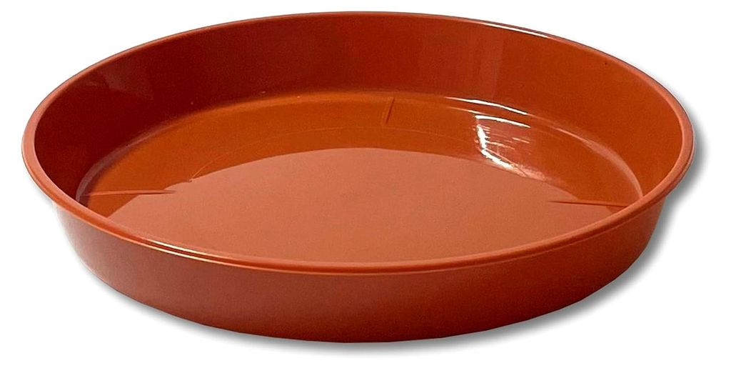 Untersetzer für Blumentopf Pflanztopf rund Kunststoff Terracotta 9 verschiedene Größen zur Auswahl (Ø 15 cm)