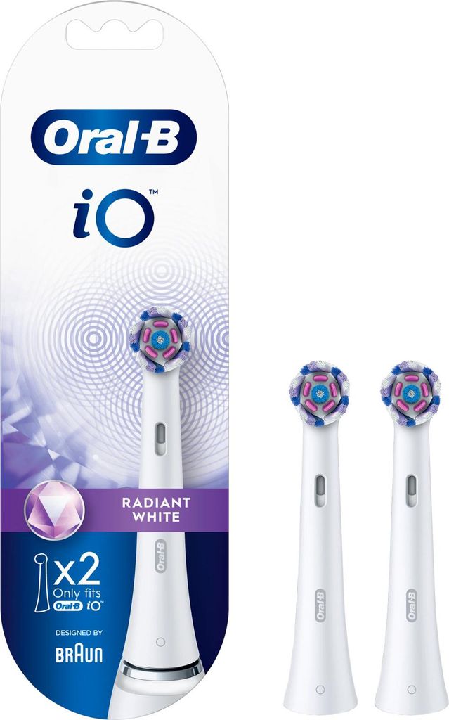 Brossettes de rechange Oral B iO Radiant White - Lot de 2 Image du produit 