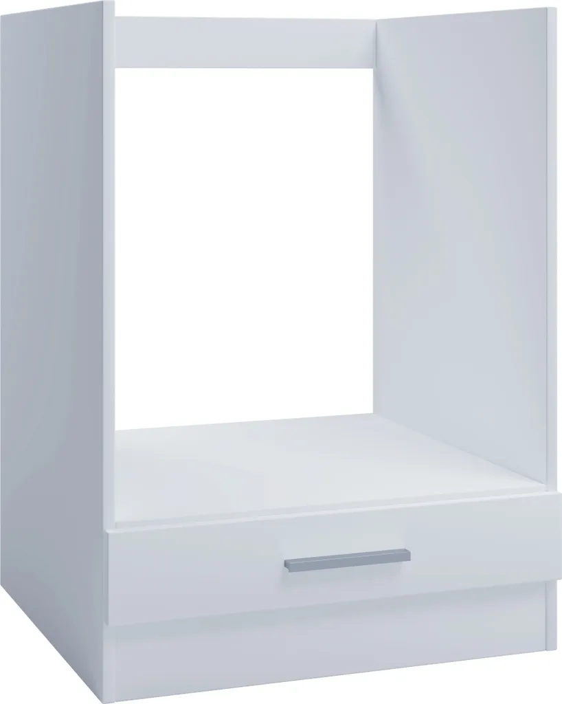 Meuble bas de cuisine pour four 60 cm blanc Kontor-Hermsen robuste